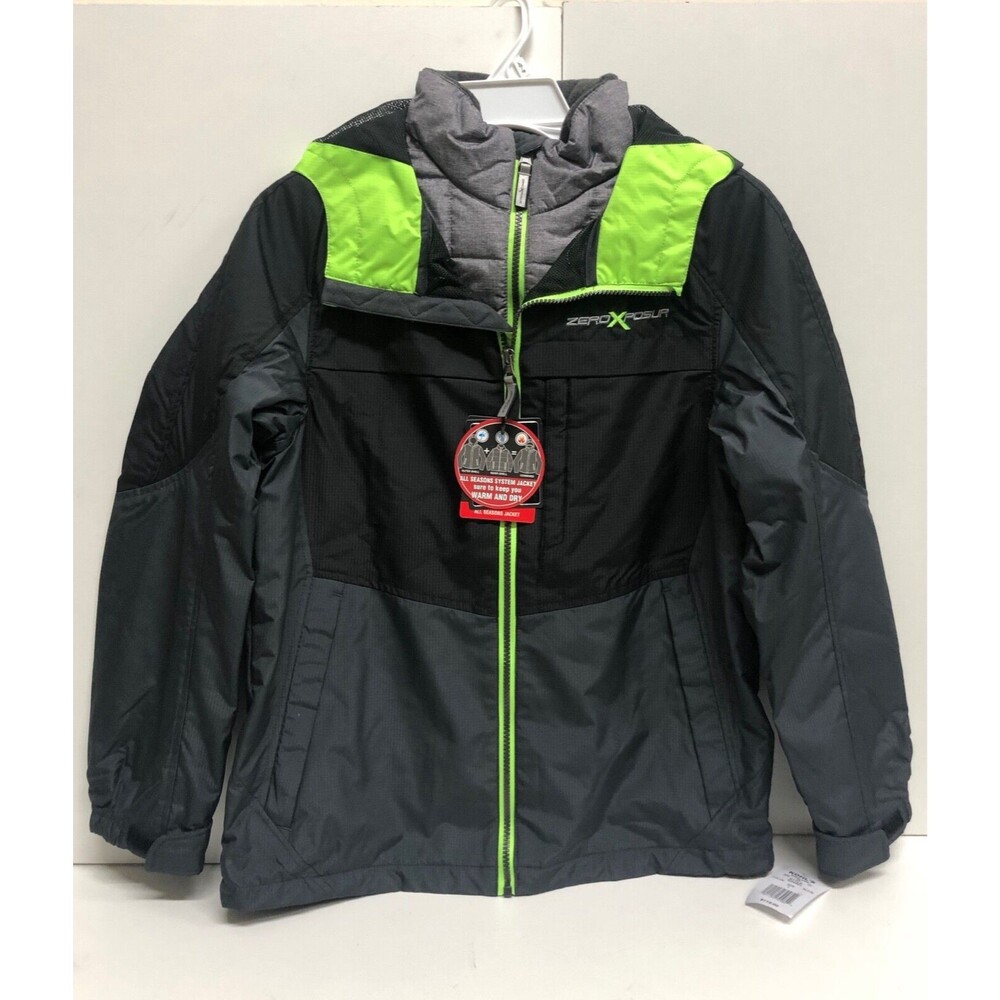 ZeroXposur Boys Light Weight System (2 in1) Jacket Size Youth -Large (14-16)